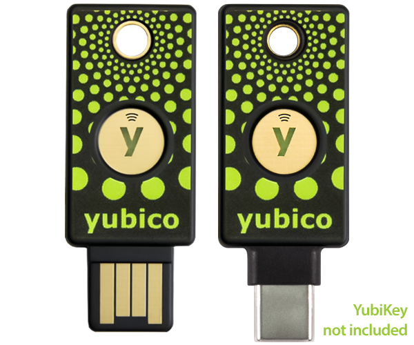 YubiStyle Cover - Polka Green - A / C NFC