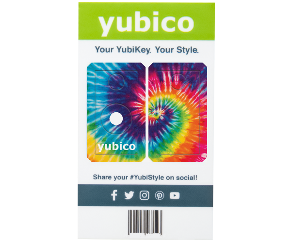 YubiStyle Cover - Tie Dye - A / C NFC