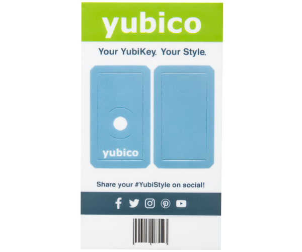 YubiStyle Cover - Blue - A / C NFC