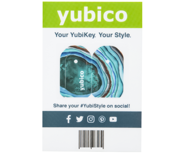 YubiStyle Cover - Geode Blue - C