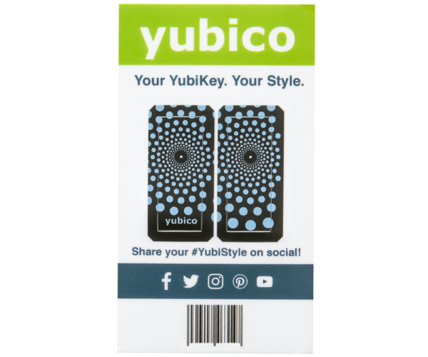 YubiStyle Cover - Polka Blue - Ci