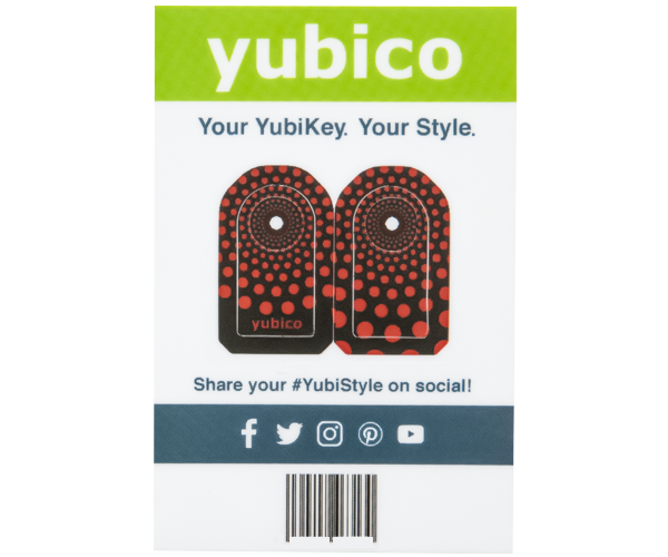 YubiStyle Cover - Polka Red - C
