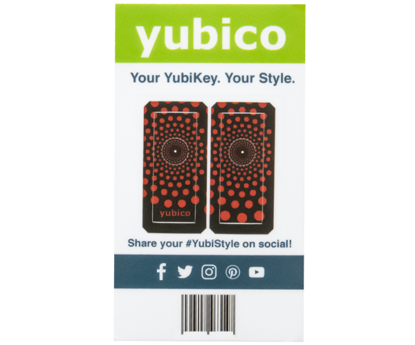 YubiStyle Cover - Polka Red - Ci