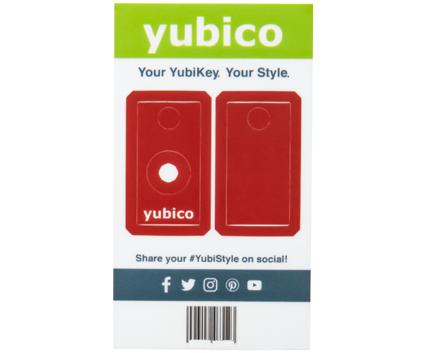 YubiStyle Cover - Red - A / C NFC