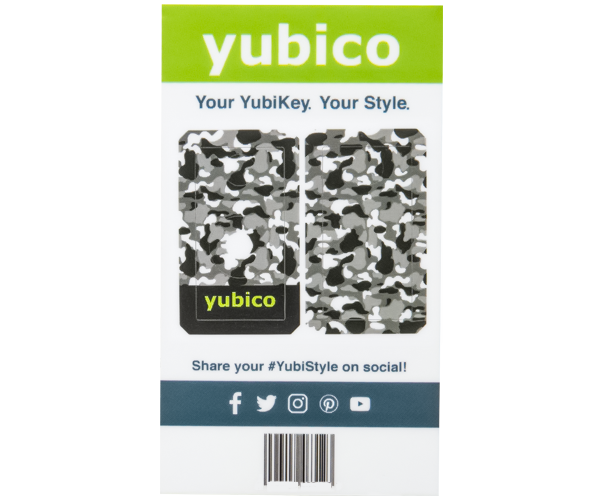 YubiStyle Cover - Urban Camo - A / C NFC